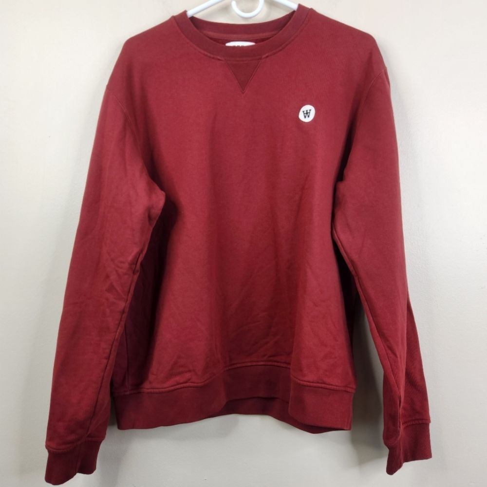 Double A By Wood Wood Crew Neck Pullover Tye Sweatshirt Large